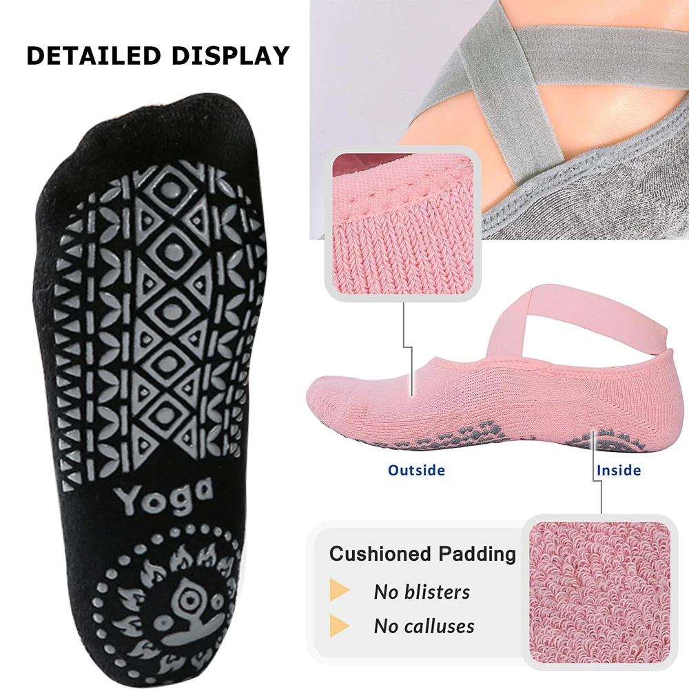 1Pair Yoga Socks for Women Non - đánh giá và giá Pilate Yoga Workout